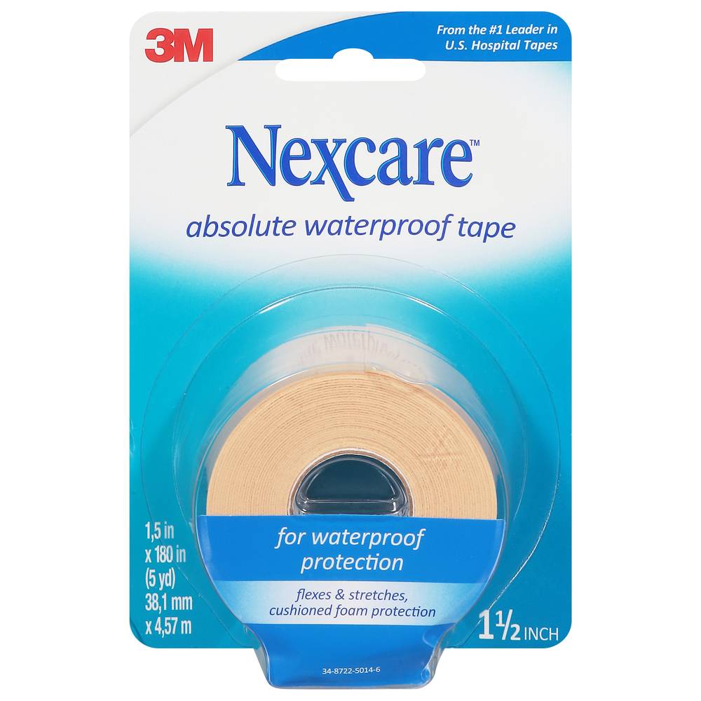 Nexcare Absolute Waterproof Wide Tape 1/2 Inch