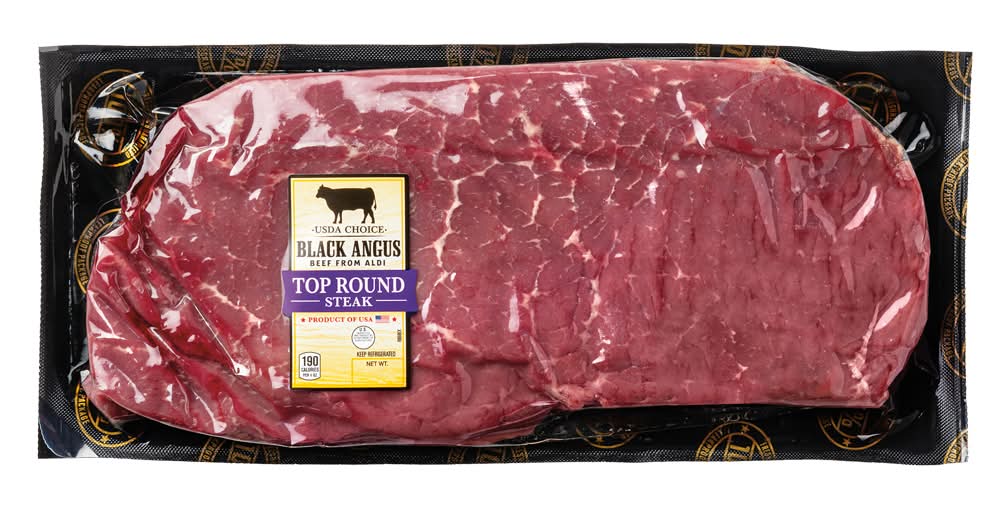 USDA Choice Black Angus Top Round Beef Steak