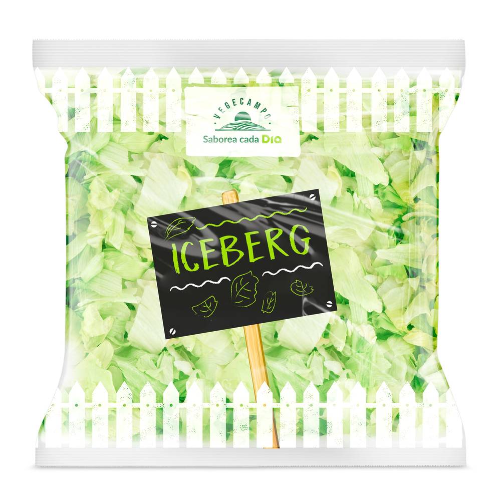 Lechuga Iceberg Lavada Vegecampo De Dia Bolsa 250 G