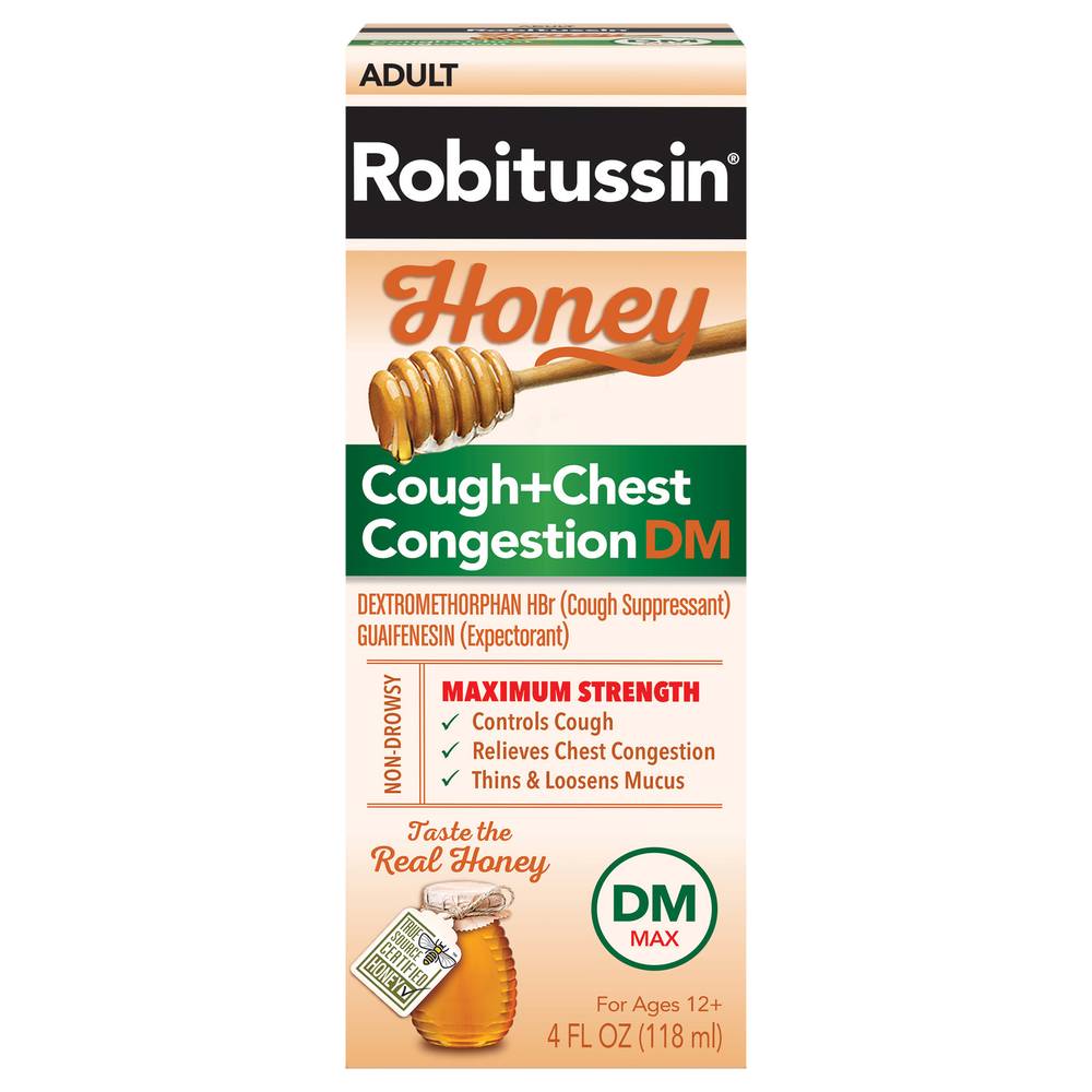 Robitussin Honey Cough & Chest Congestion Dm (4 fl oz)