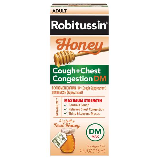 Robitussin Honey Cough & Chest Congestion Dm (4 fl oz)
