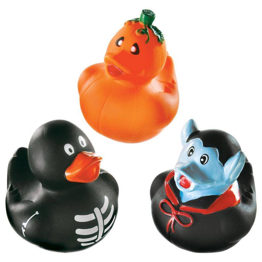 Party City Halloween Rubber Ducks, Multicolor (16 ct)