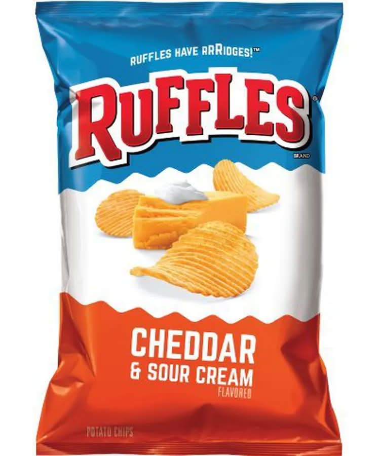 Ruffles Cheddar and Sour Cream Potato Chips