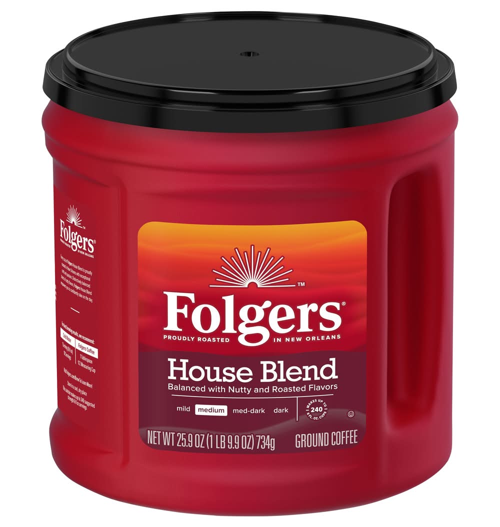 Folgers House Blend Medium Roast Coffee (1.62 lbs)