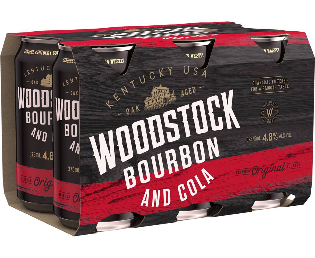 Woodstock Bourbon & Cola Cans 6X375 ml