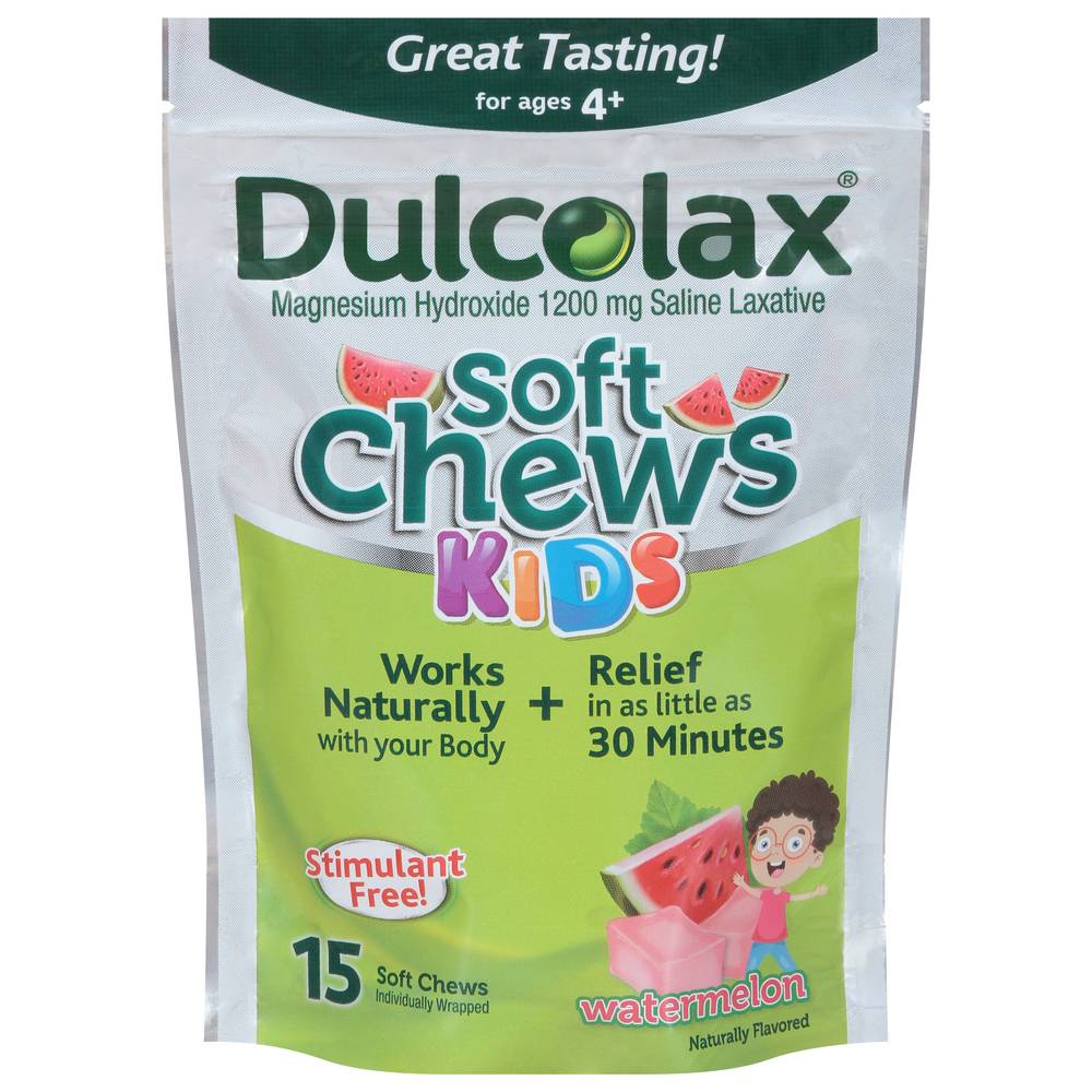 Dulcolax Soft Chews Kids 1200 mg Saline Laxative (watermelon) (15 ct)