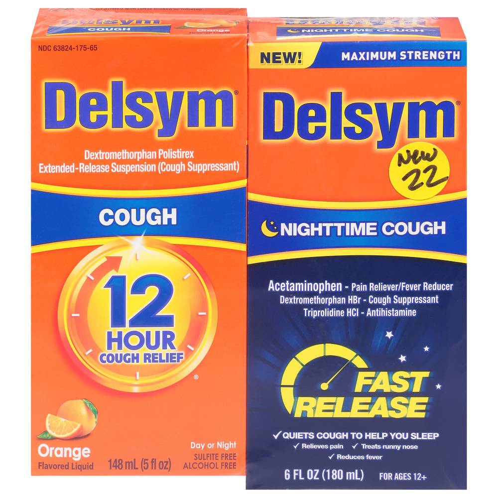 Delsym Day or Night Cough/Nighttime Cough (6 fl oz)