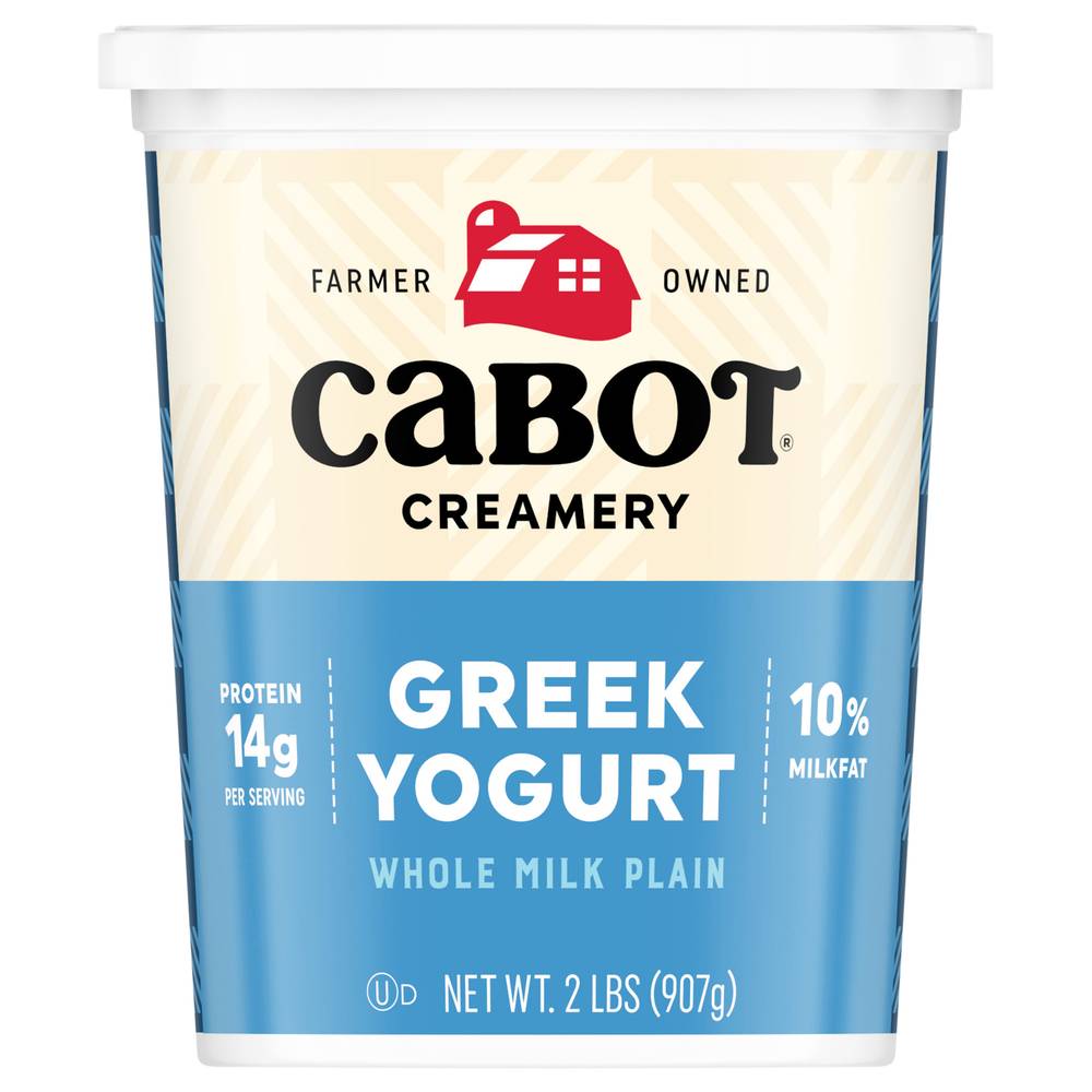 Cabot Whole Milk Plain Greek Yogurt (2 lbs)