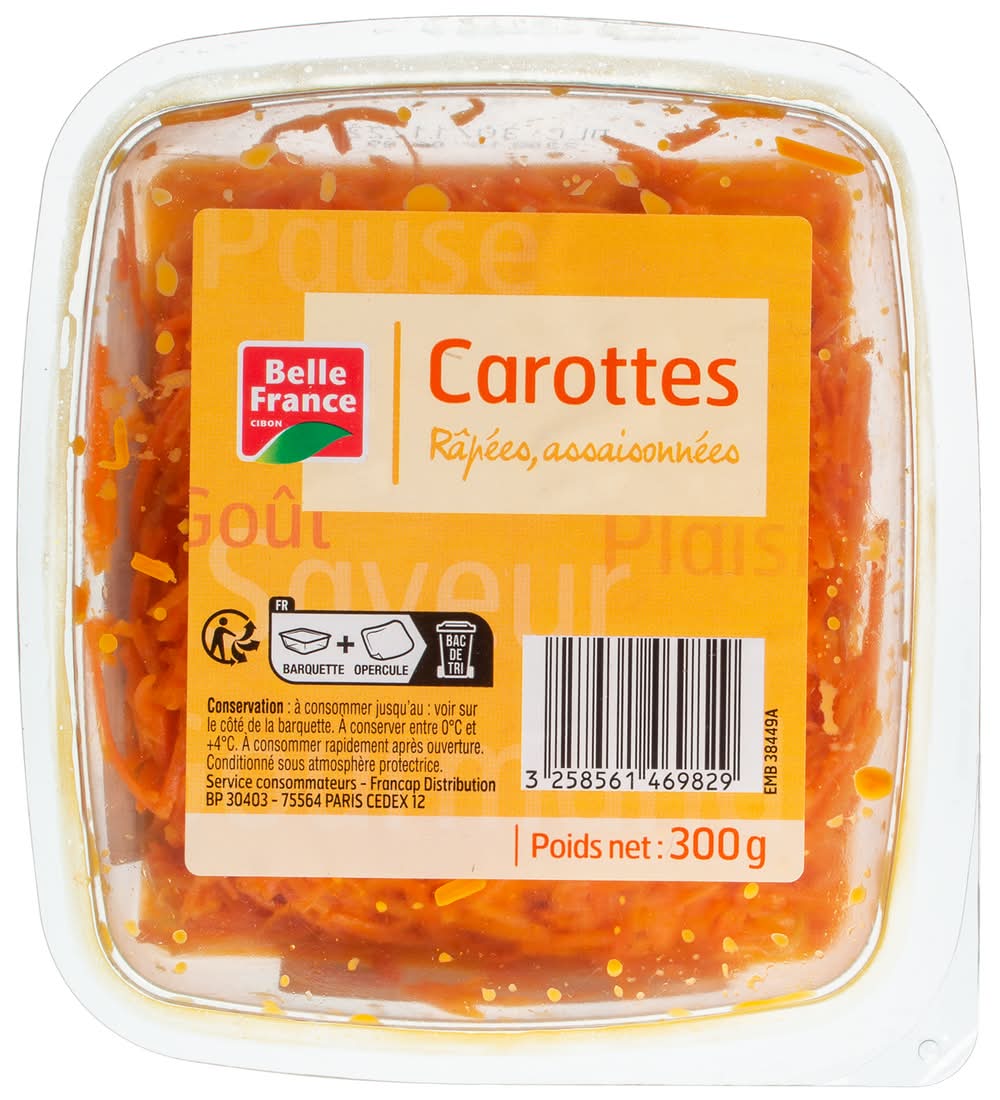 Belle France - Barquette carottes rapées (300g)