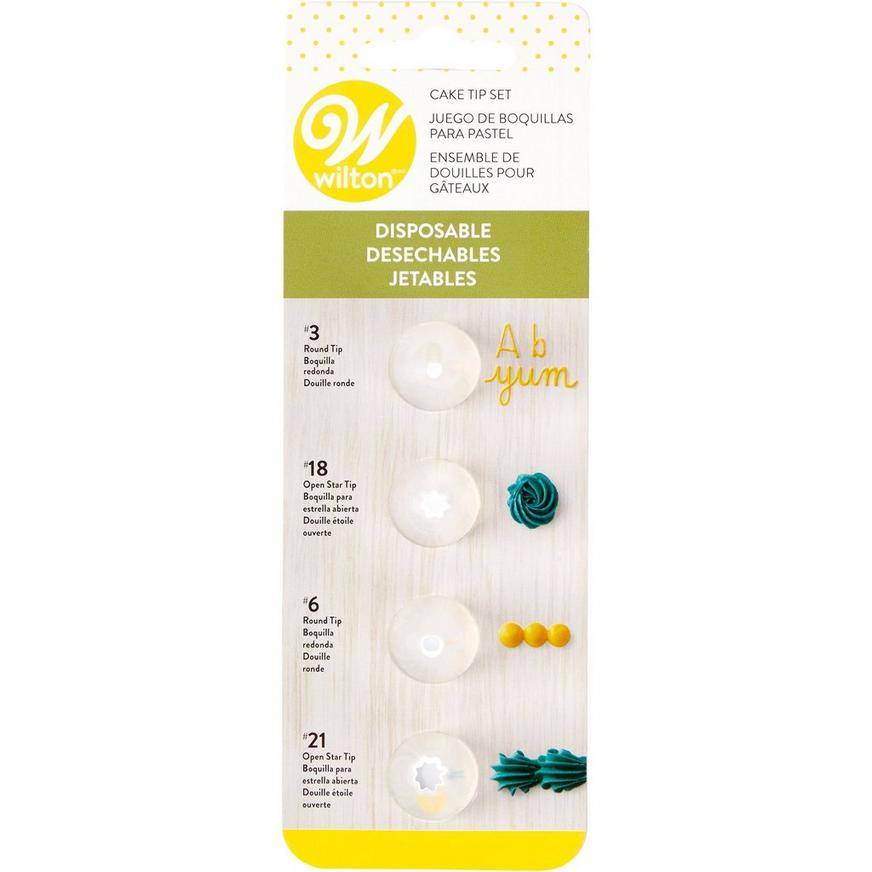 Wilton Cake Decorating Tip Set 4ct