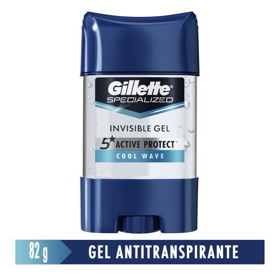 Gillette desodorante antitranspirante clear gel (barra 82 g)