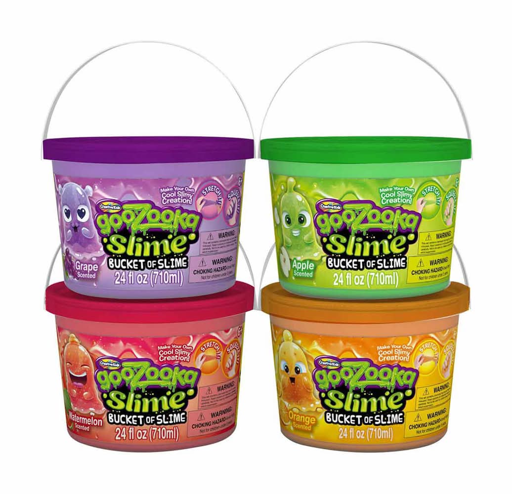 Creative Kids Goozooka Slime Bucket 24 Fl Oz Assorted