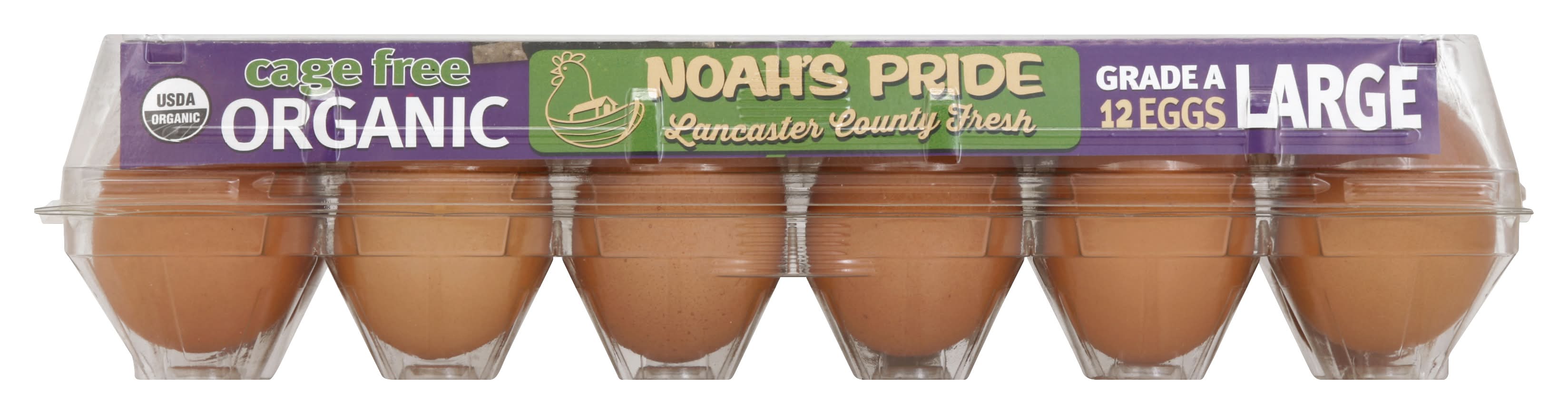 Noah's Pride Organic Cage Free Large Brown Eggs (1.51 lbs, 12 ct)