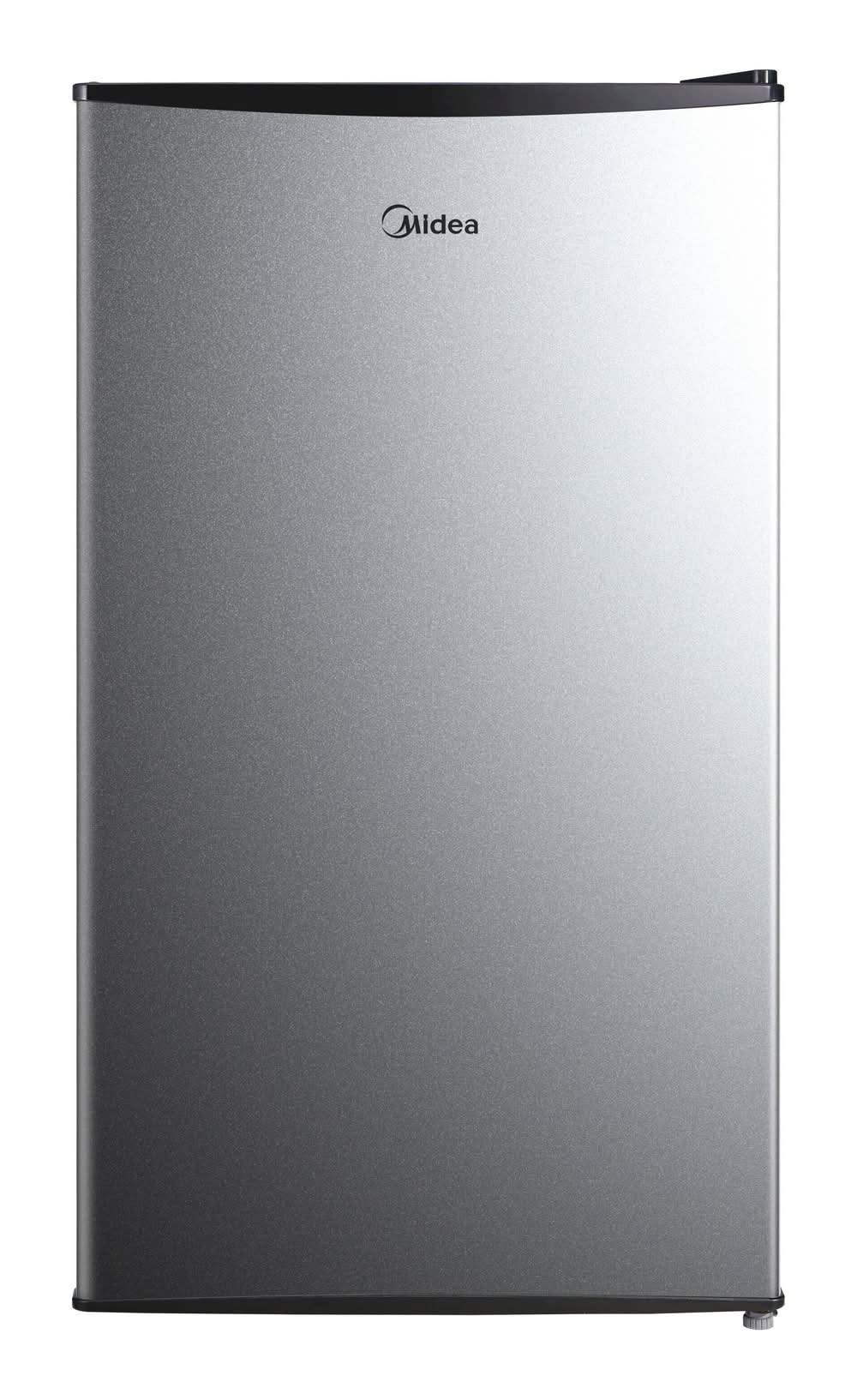 Midea Compact Mini Refrigerator With Reversible Door 3.3 Cu ft, Silver