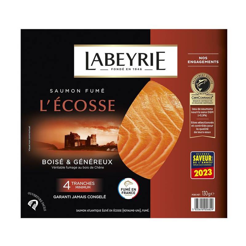 Labeyrie - Saumon fumé d'ecosse (4 pièces)