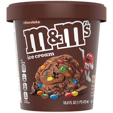 M&M's Chocolate Ice Cream with Chocolate Candies 1 Pint