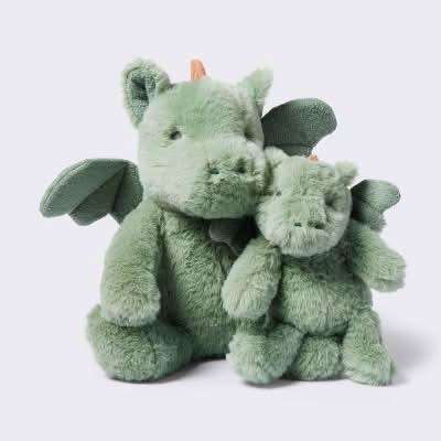 Cloud Island Dragon Plush Animal With Mini Plush