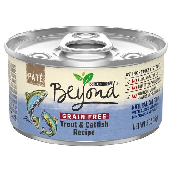 Beyond Purina Grain Free Trout & Catfish Recipe Paté Cat Food