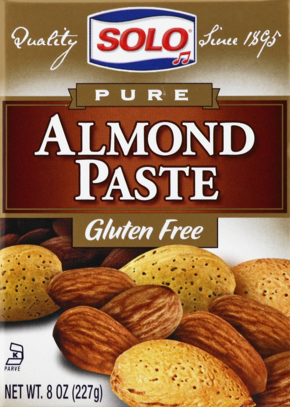 Solo Gluten Free Pure Almond Paste (8 oz)