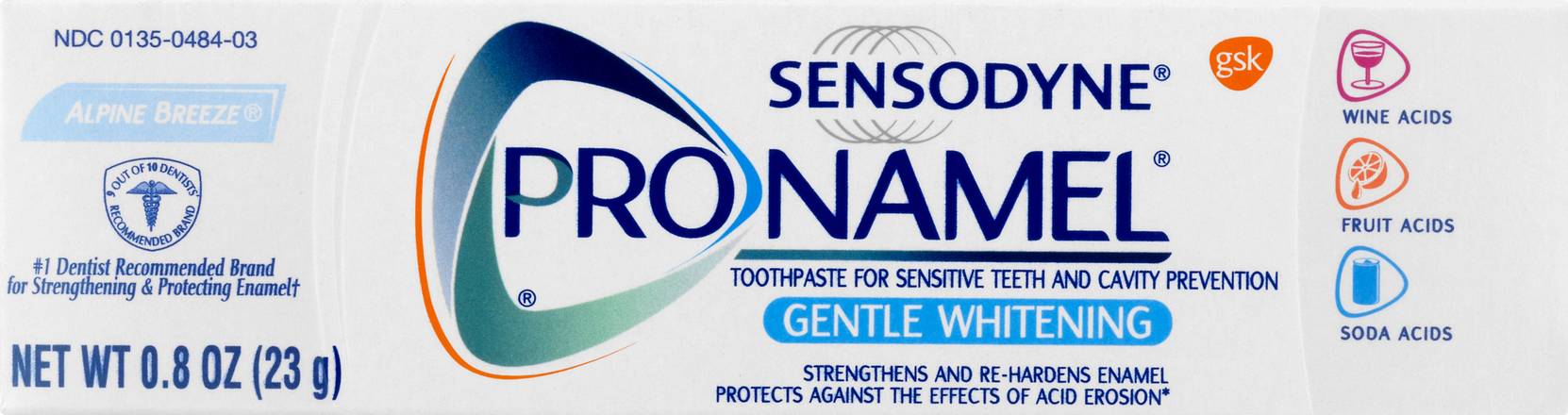 Sensodyne Pronamel Gentle Whitening Fluoride Toothpaste