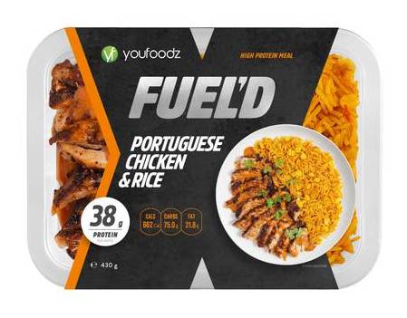 Youfoodz Fuel'd Portuguese Chicken & Rice 430g