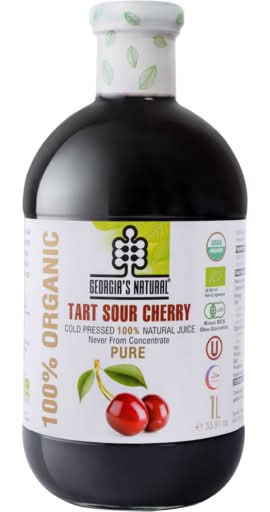 Georgia's Natural Organic Tart Sour Cherry, Tart-Sour Cherry. (1L)
