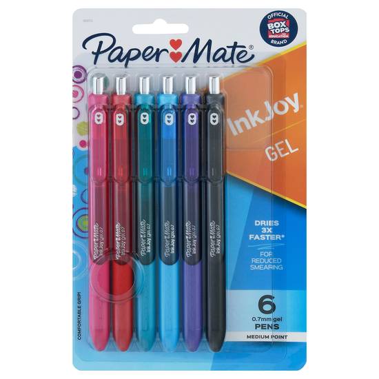Paper Mate Inkjoy Gel Colors Pens (6 ct)