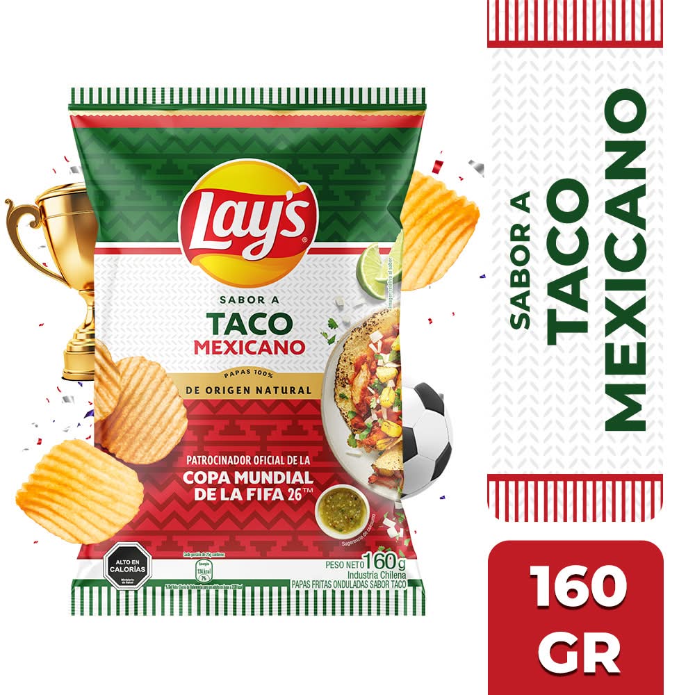 Lay's · Papas fritas - Taco Mexicano (160 g)