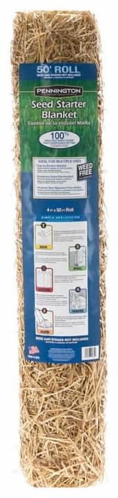 Pennington 4 Ft. W X 50 Ft. L Wheat Straw Grass Blanket Erosion Control Blanket Biodegradable For Slopes