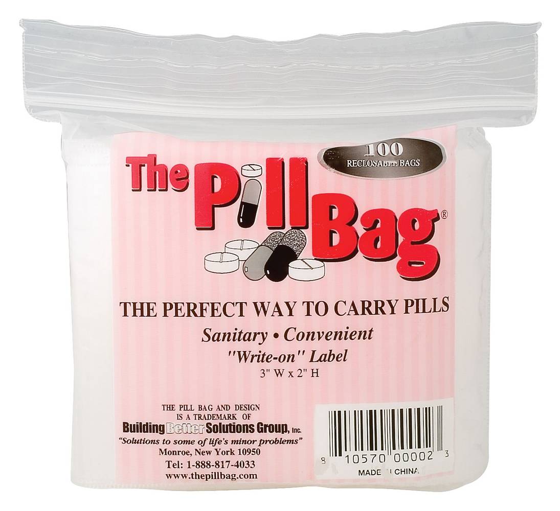 The Pill Bag Reclosable Bags (100 Count)
