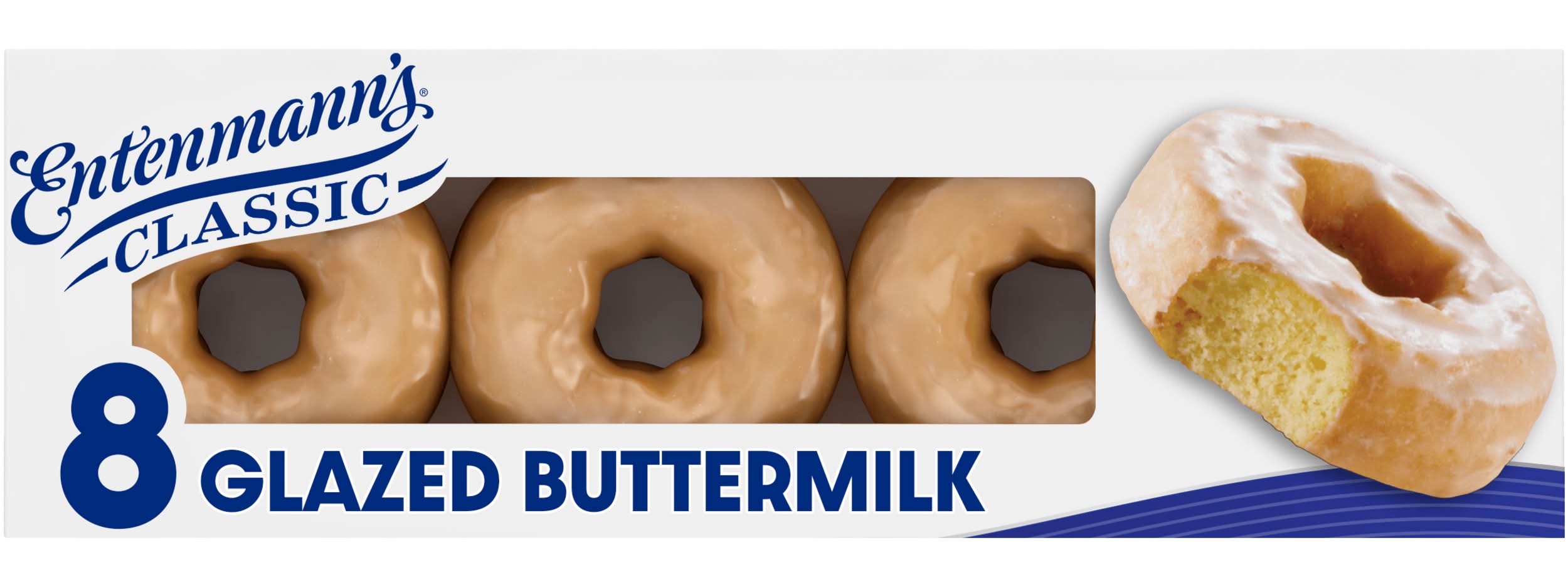 Entenmann's Glazed Buttermilk Donuts (16 oz, 8 ct)