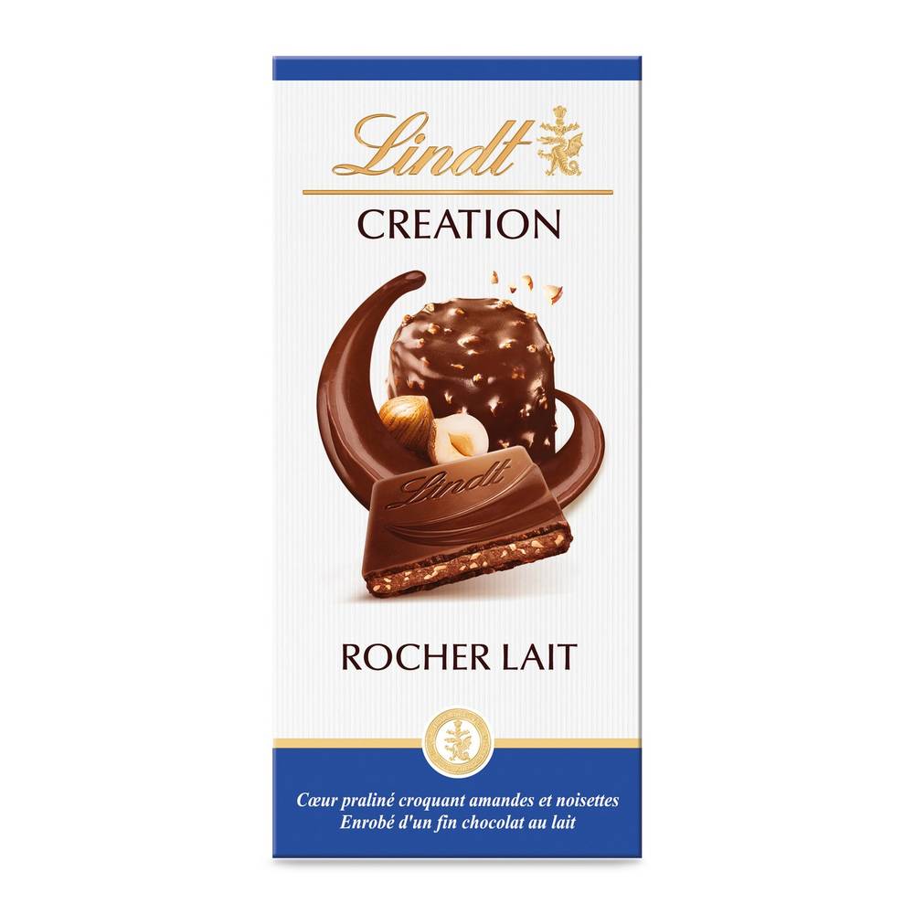 Lindt - Creation chocolat lait praliné rocher (150g)