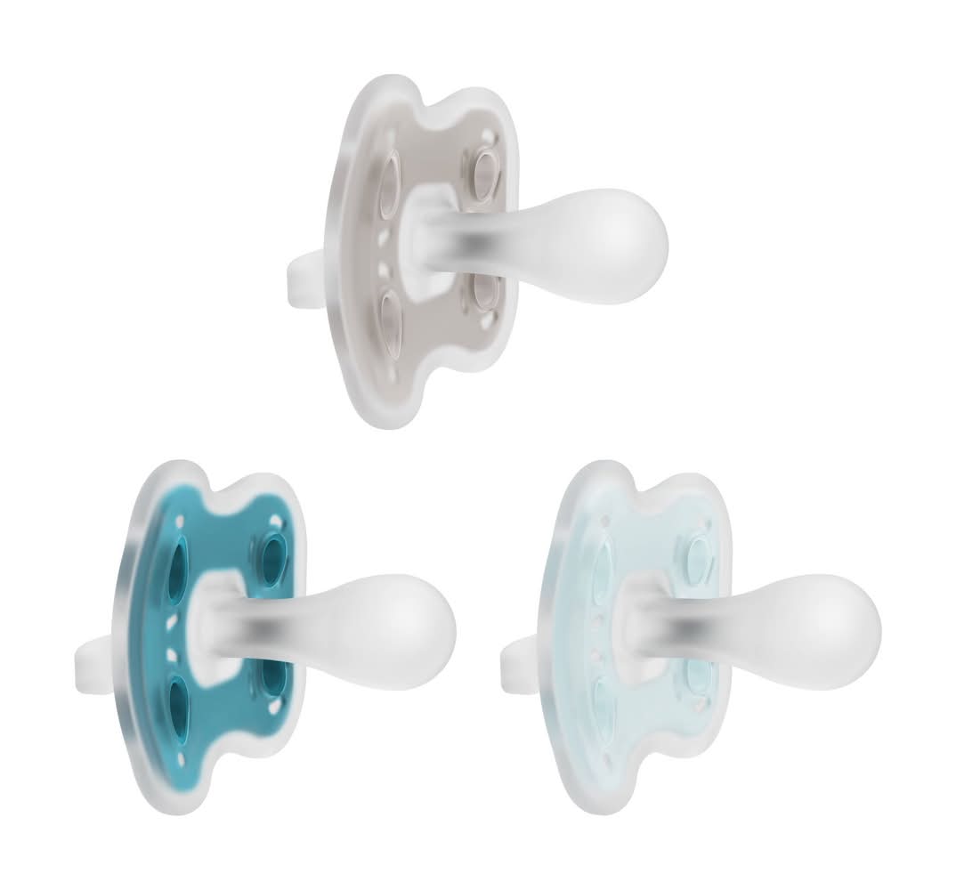 Dr. Brown's Advantage One-Piece Silicone Pacifier For Baby's 6-18m, Assorted (3 ct)