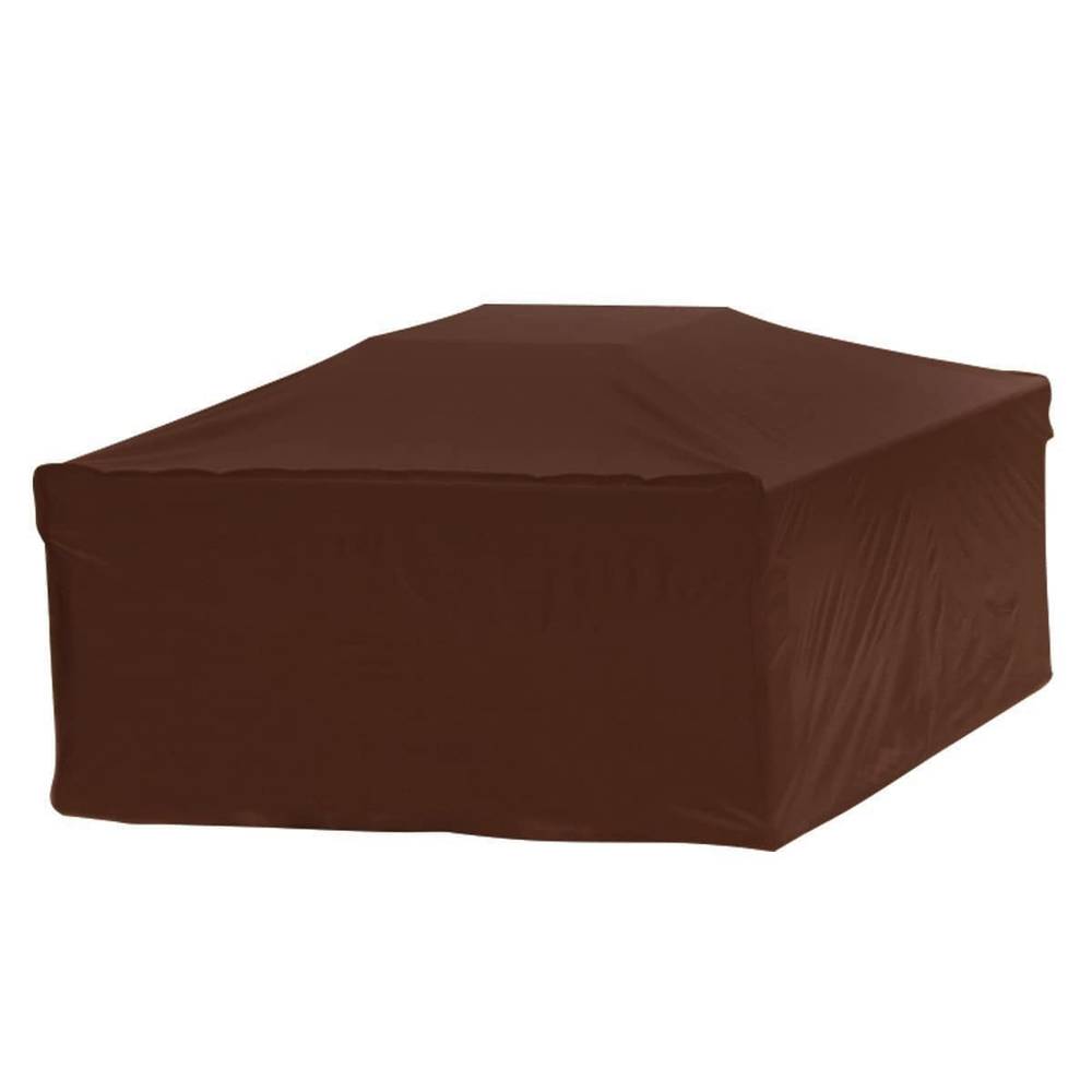 Style Selections 38-in Brown Square Firepit Cover | 07845LWSGD