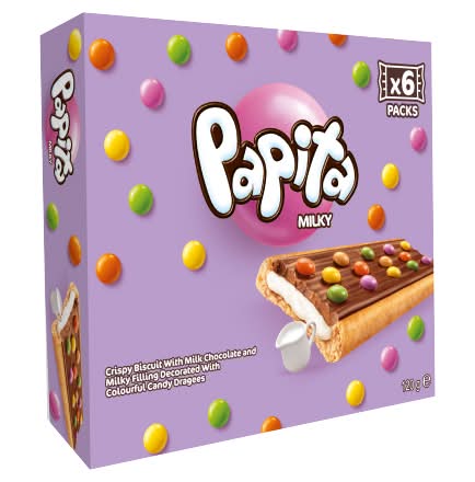 Papita Milky Crispy Biscuit (6 pack)