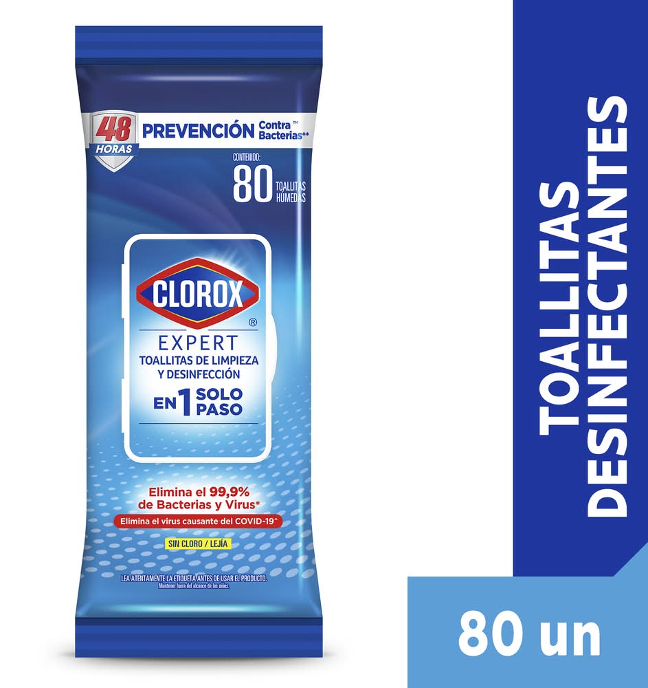 Clorox · Toallita desinfectante expert (80 un)