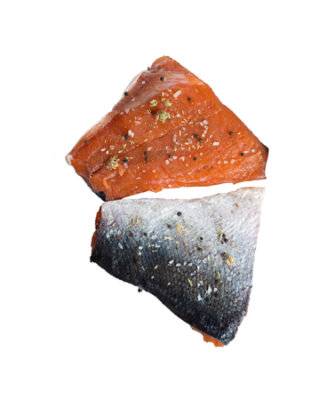 Salmon Portion Seasoned Fresh Min Net Wt 6 Oz
