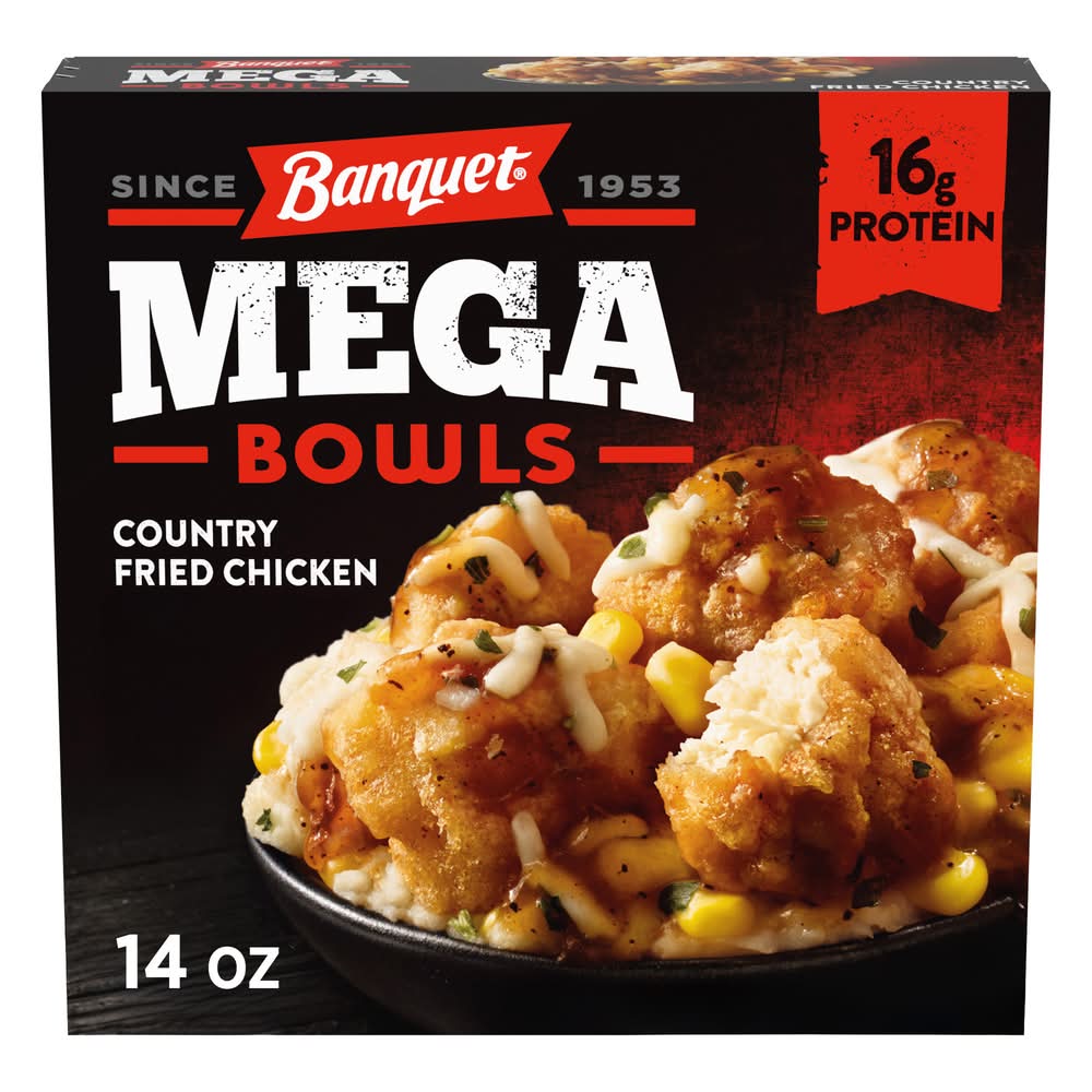 Banquet Frozen Mega Bowls Country Fried Chicken (14 oz)