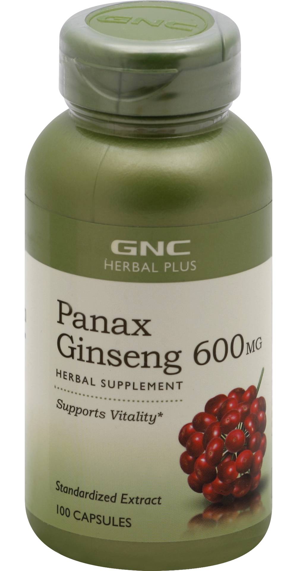 GNC Panax Ginseng 600 mg Herbal Supplement (100 ct)