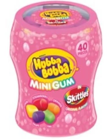 Hubba Bubba Mini Gum Skittles 40 Count