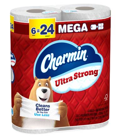 Charmin Ultra Strong Toilet Paper Mega Rolls (6 ct)
