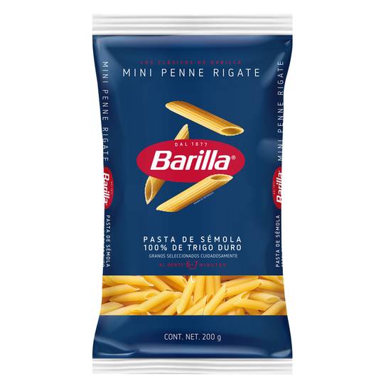 Barilla pasta mini penne rigate (bolsa 200 g)