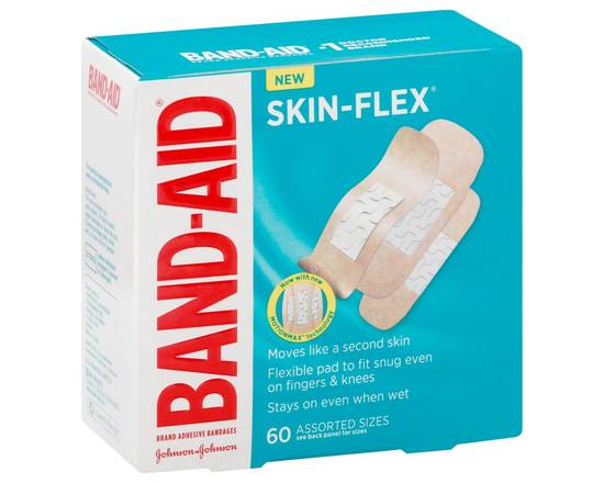 Band-Aid · Skin-Flex Adhesive Bandages Assorted Sizes (60 ct)