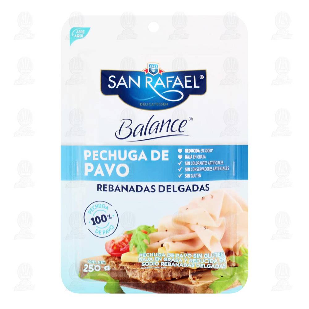 San Rafael · Pechuga de pavo balance rebanadas delgadas (250 g)