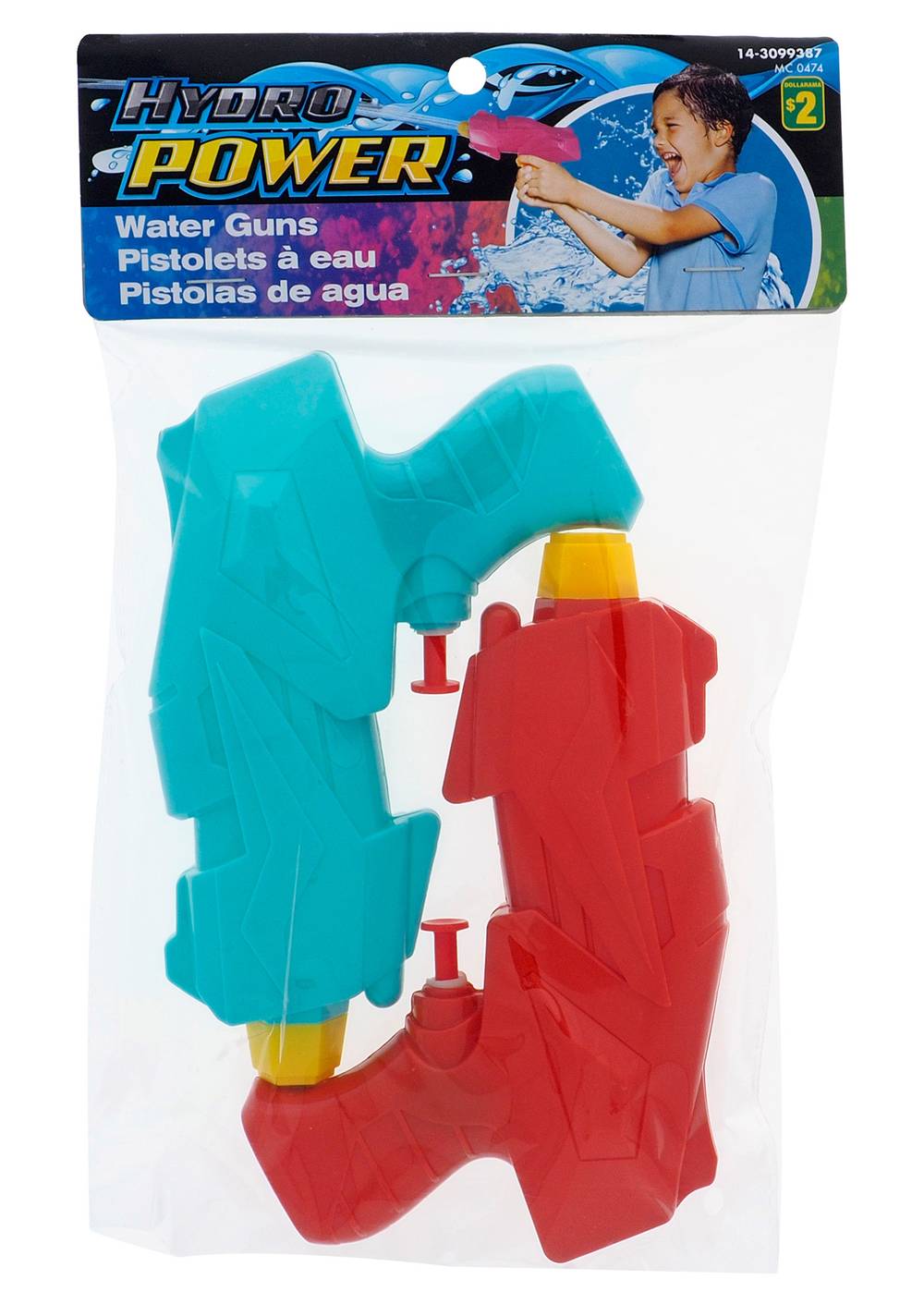 Hydro Power Water Guns, Assorted (2 ct)