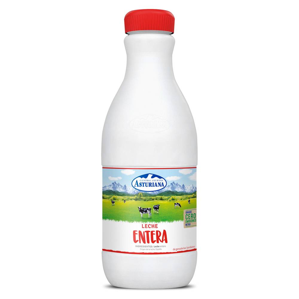 Leche Entera Central Lechera Asturiana Botella 1.5 L