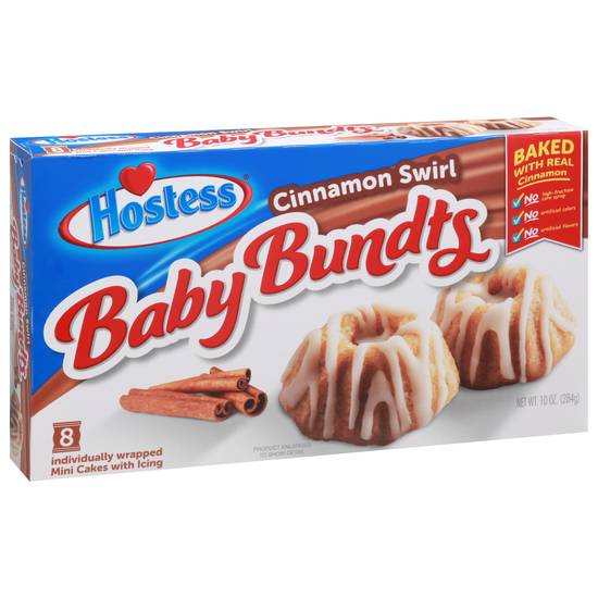Hostess Baby Bundts Cinnamon Swirl Cakes (8 ct)