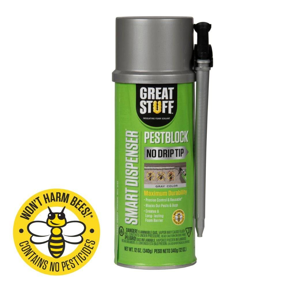 GREAT STUFF Pestblock 12-oz Smart Dispenser Indoor/Outdoor Spray Foam Insulation | 99112809