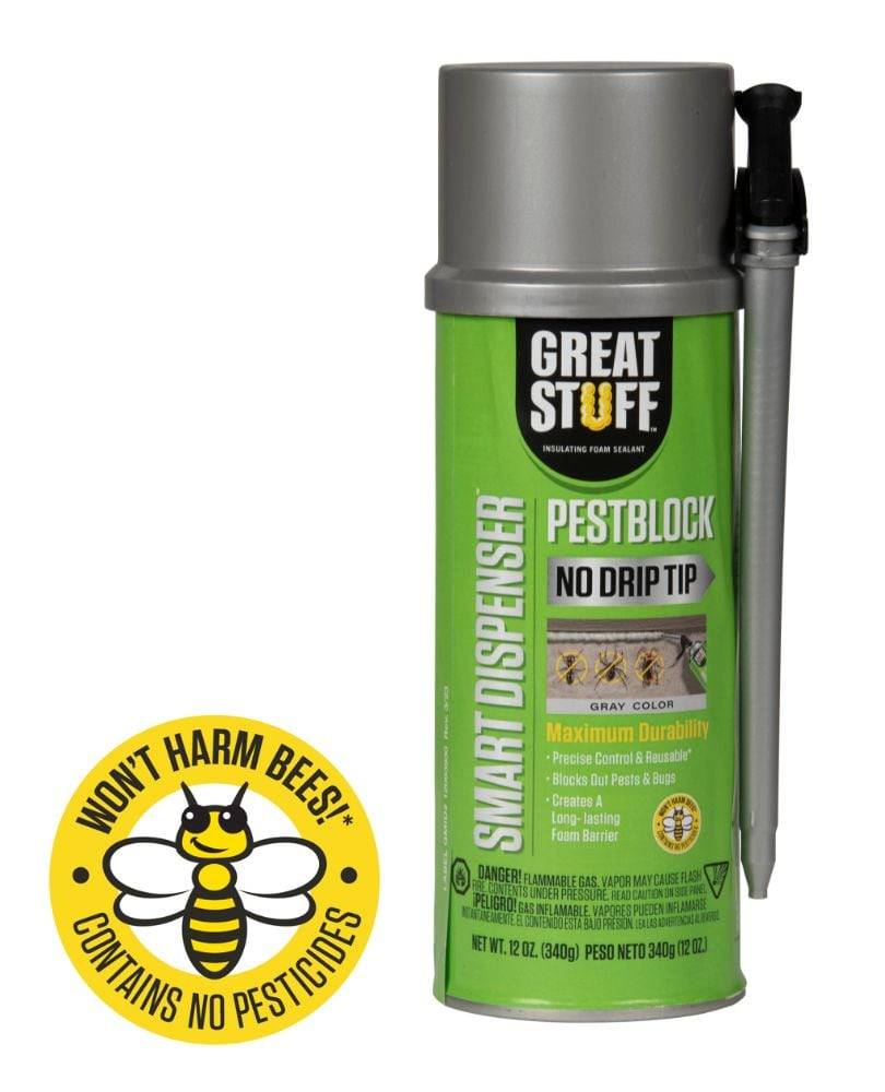 GREAT STUFF Smart Dispenser Pestblock, Gray (12 oz)