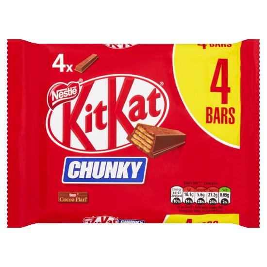 Kitkat Kit Kat Chunky Milk Chocolate Bar (4 ct)